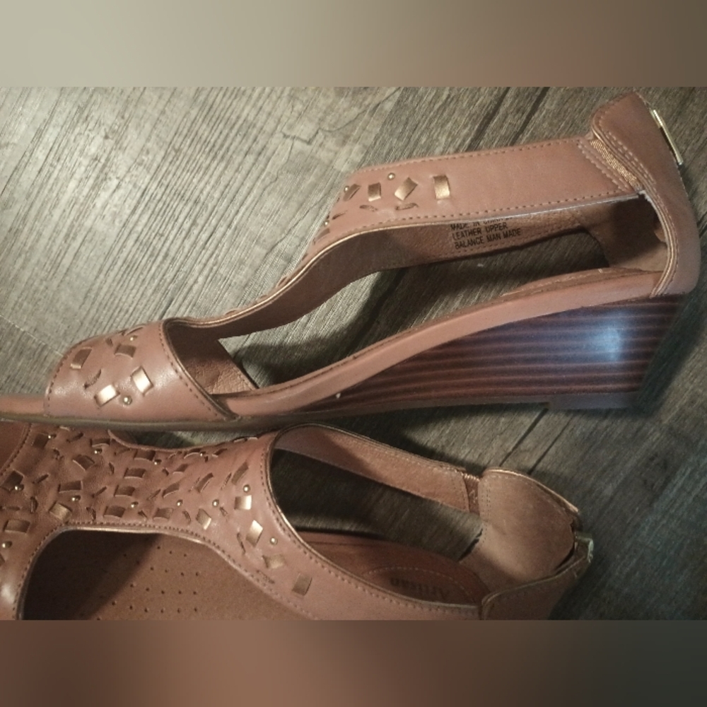 Clarks Artisan Wedge Sandals - Picture 2 of 5